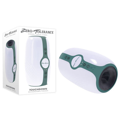 Zero Tolerance TOUCHDOWN - White 15 cm Vibrating & Tightening Stroker