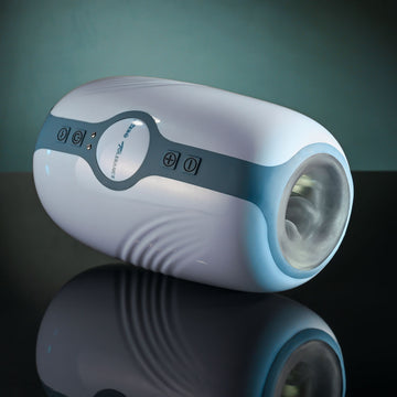 Zero Tolerance TOUCHDOWN - White 15 cm USB Rechargeable Vibrating & Tightening Stroker