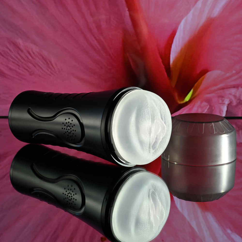 Zero Tolerance HOLD TIGHT - Clear Vibrating Vagina Stroker