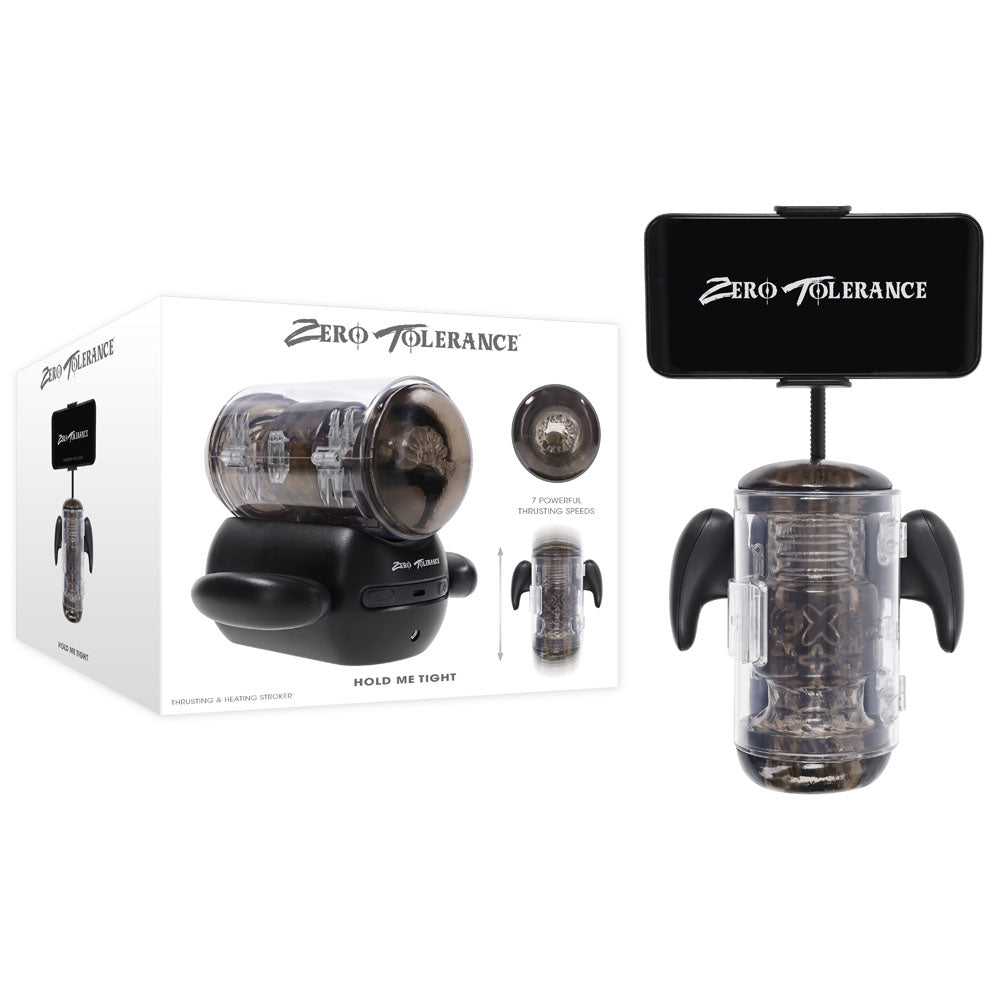 Zero Tolerance HOLD ME TIGHT - Black Vibrating Auto Stroker