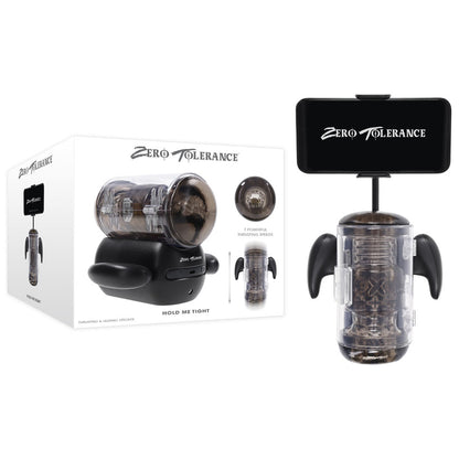Zero Tolerance HOLD ME TIGHT - Black Vibrating Auto Stroker