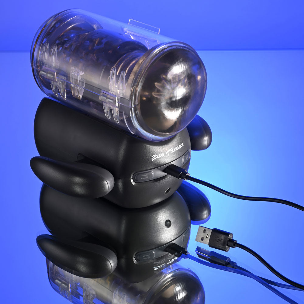 Zero Tolerance HOLD ME TIGHT - Black Vibrating Auto Stroker