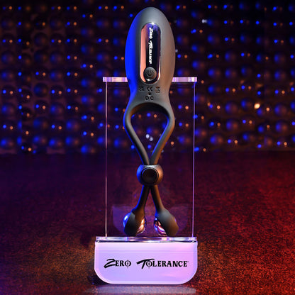 Zero Tolerance THE BIG BANG - Black Vibrating Lasso Cock Ring