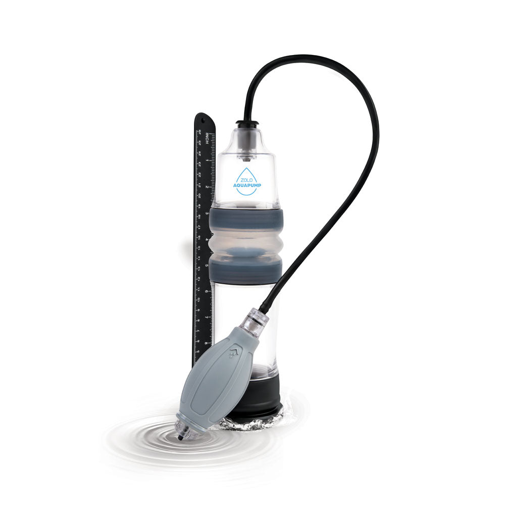 Zolo Aquapump Penis Pump - Compact Clear Water Design for Enhanced