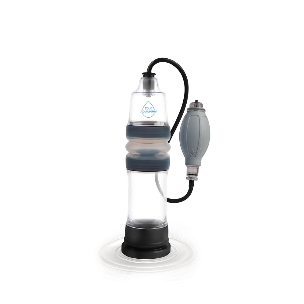 Zolo Aquapump Penis Pump - Compact Clear Water Design for Enhanced