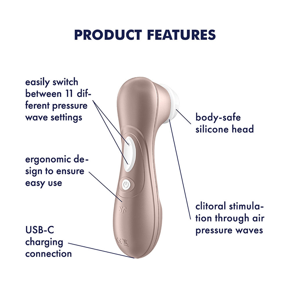 Satisfyer Pro 2 - Touch-Free USB-Rechargeable Clitoral Stimulator