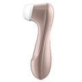 Rose gold and white electronic device on a white background
