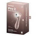 Satisfyer Pro 2 Generation 2 air pulse vibrator packaging on a white background