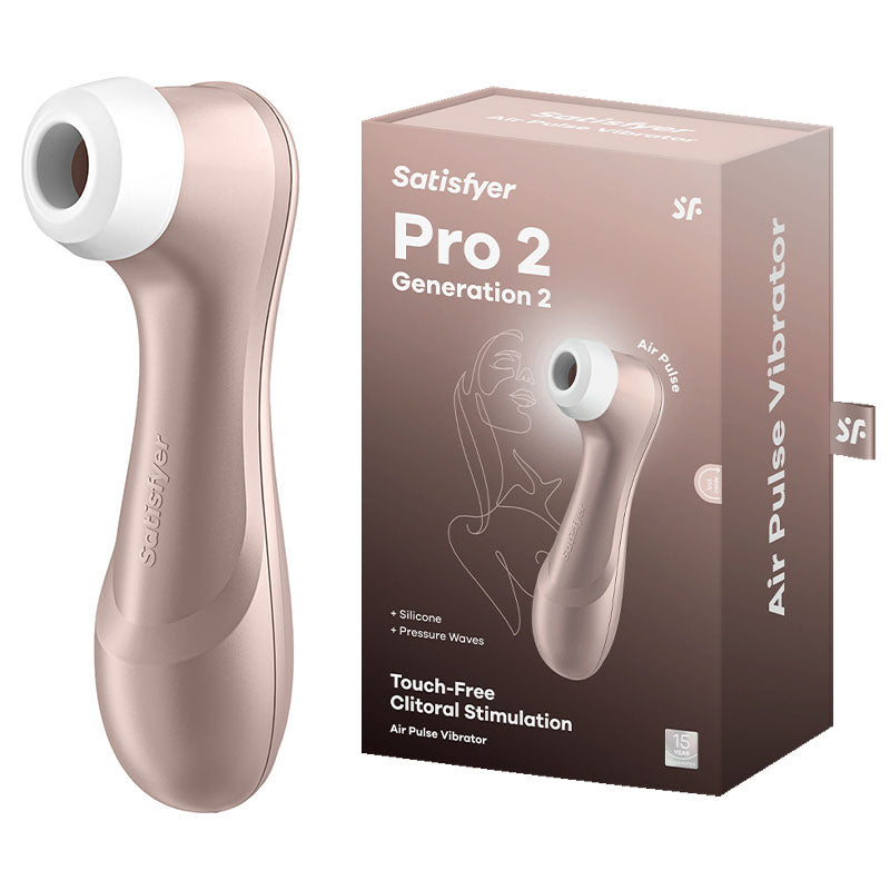 Satisfyer Pro 2 - Touch-Free USB-Rechargeable Clitoral Stimulator - Rose Gold